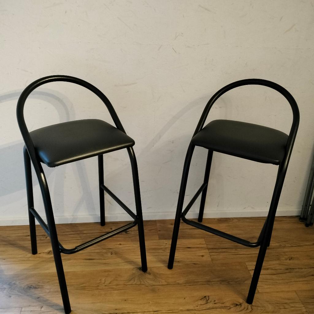 tabouret de bar, Maison & Meubles, Tabourets de bar, 2 tabourets, Comme neuf, Enlèvement, Cuir