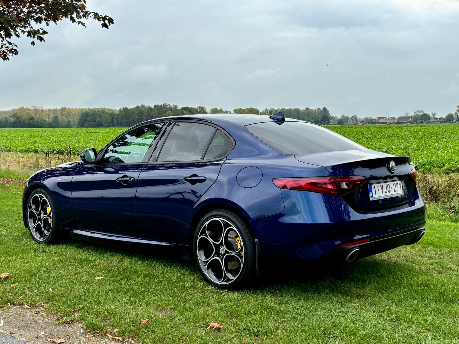 Alfa Romeo Giulia 2.0 Turbo, Auto's, Automaat, 4 deurs, Achterwielaandrijving, Blauw