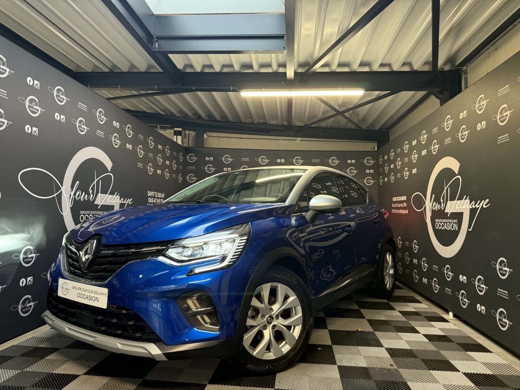 RENAULT CAPTUR, Automaat, Blauw, Leder en Stof, 5 zetels