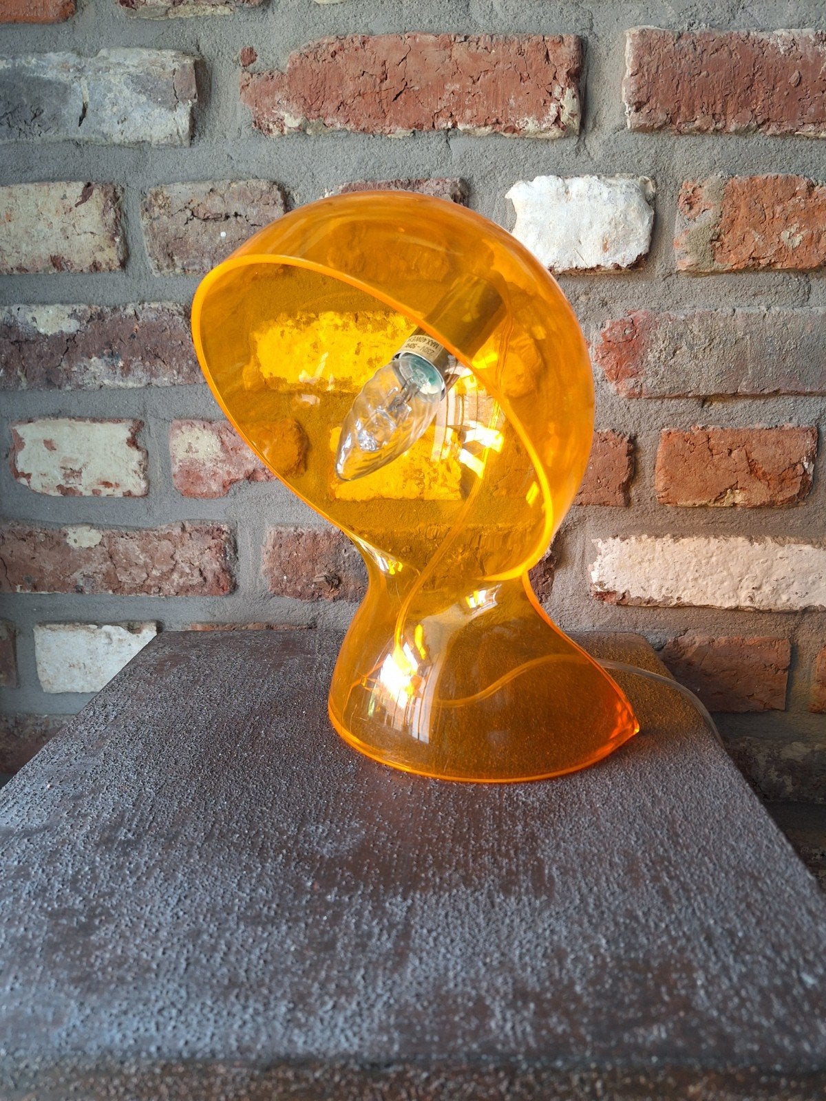 artemide dalu– Oranje Transpar, Orange, Enlèvement, Artemide, Avec interrupteur