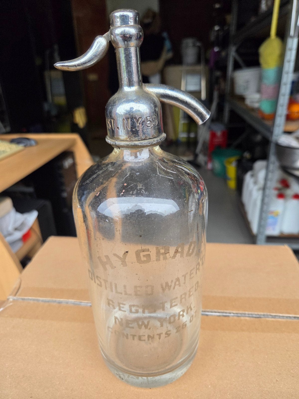zeer oude chifonfles 1920  1930  uit New York, Ophalen of Verzenden