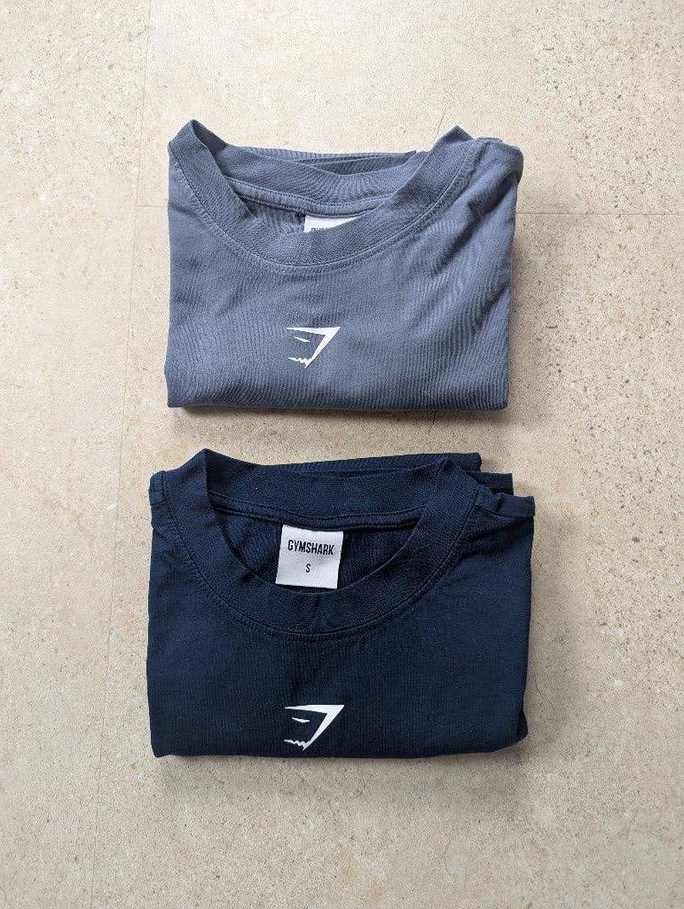 Gymshark T-shirtset, Kleding | Dames, Sportkleding, Maat 36 (S), Gymshark, Verzenden, Blauw