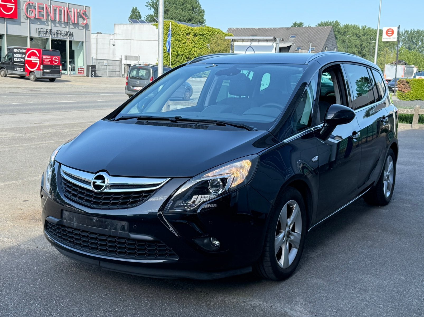Opel Zafira Tourer 1.4i 2013 109.690 km 1 jaar garantie, Euro 5, Monovolume, 4 cilinders, Leder en Stof