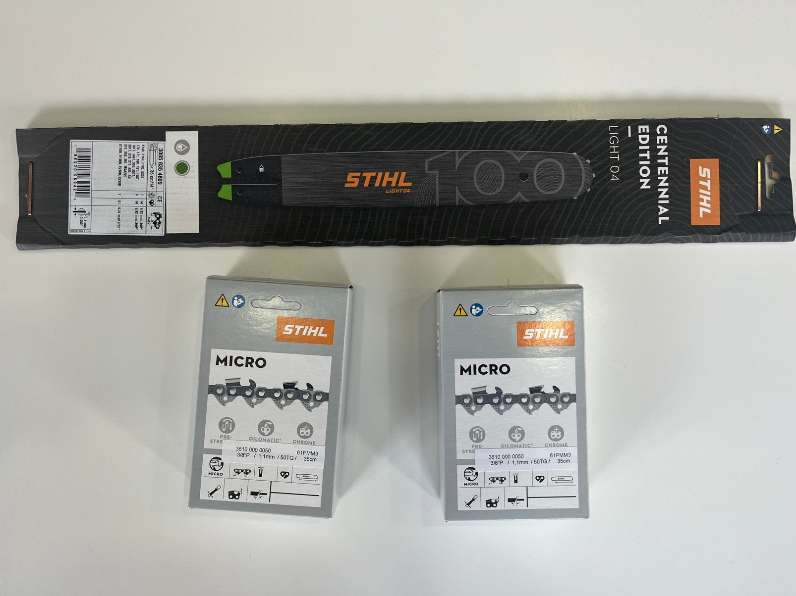 Lame de scie Stihl 35cm édition 100m + 2 chaînes, Enlèvement ou Envoi, Neuf