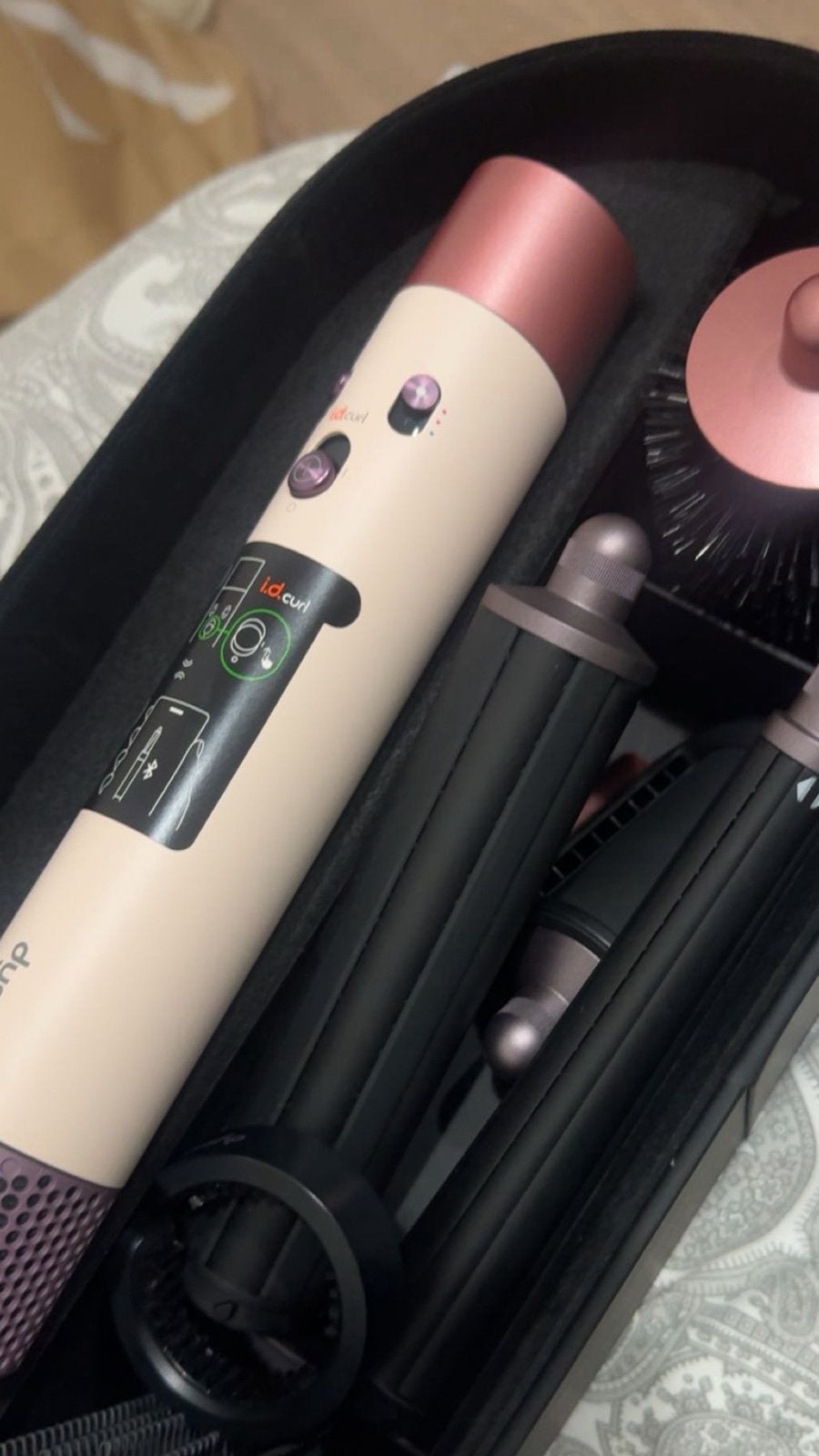 Dyson airwrap ID pink, Elektronische apparatuur, Ophalen of Verzenden, Zo goed als nieuw, Haarverzorging
