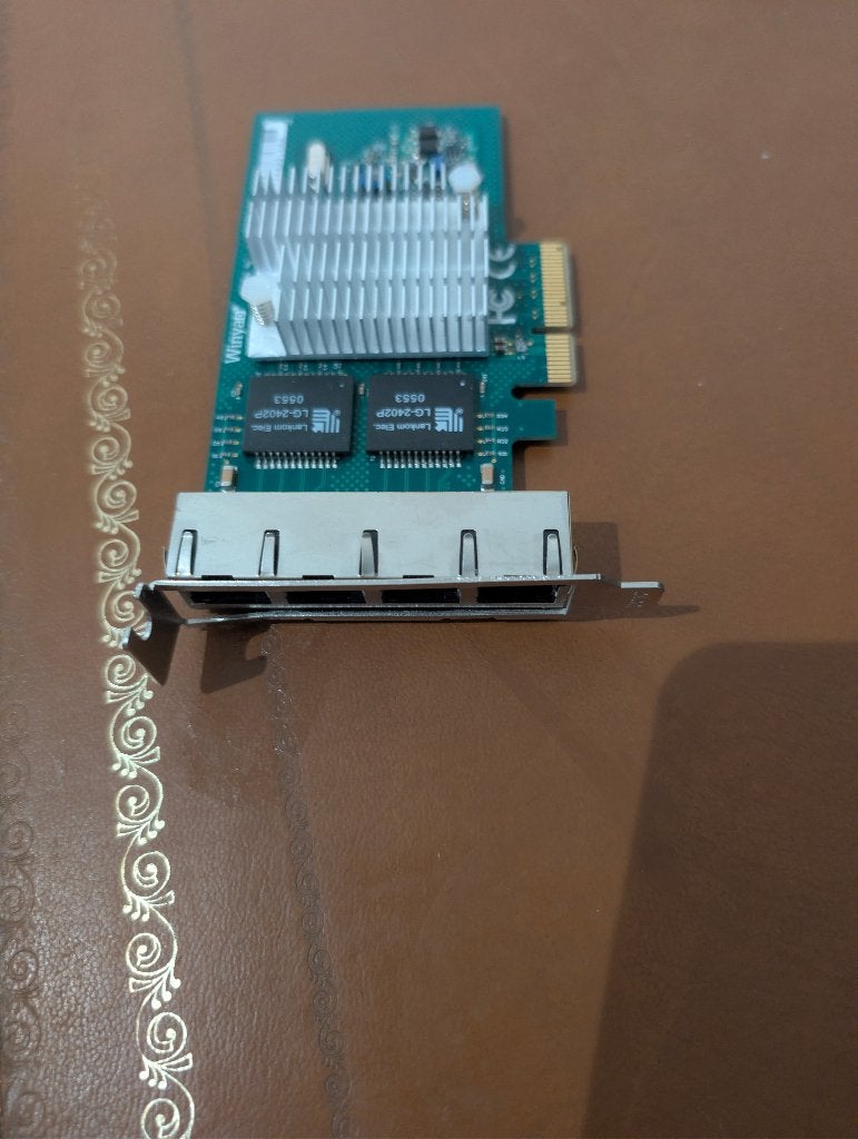 LP - Intel I350-T4 PCIe 1 GB 4-ports RJ45-networkadapter, Informatique & Logiciels, Disques durs, Enlèvement ou Envoi, Utilisé