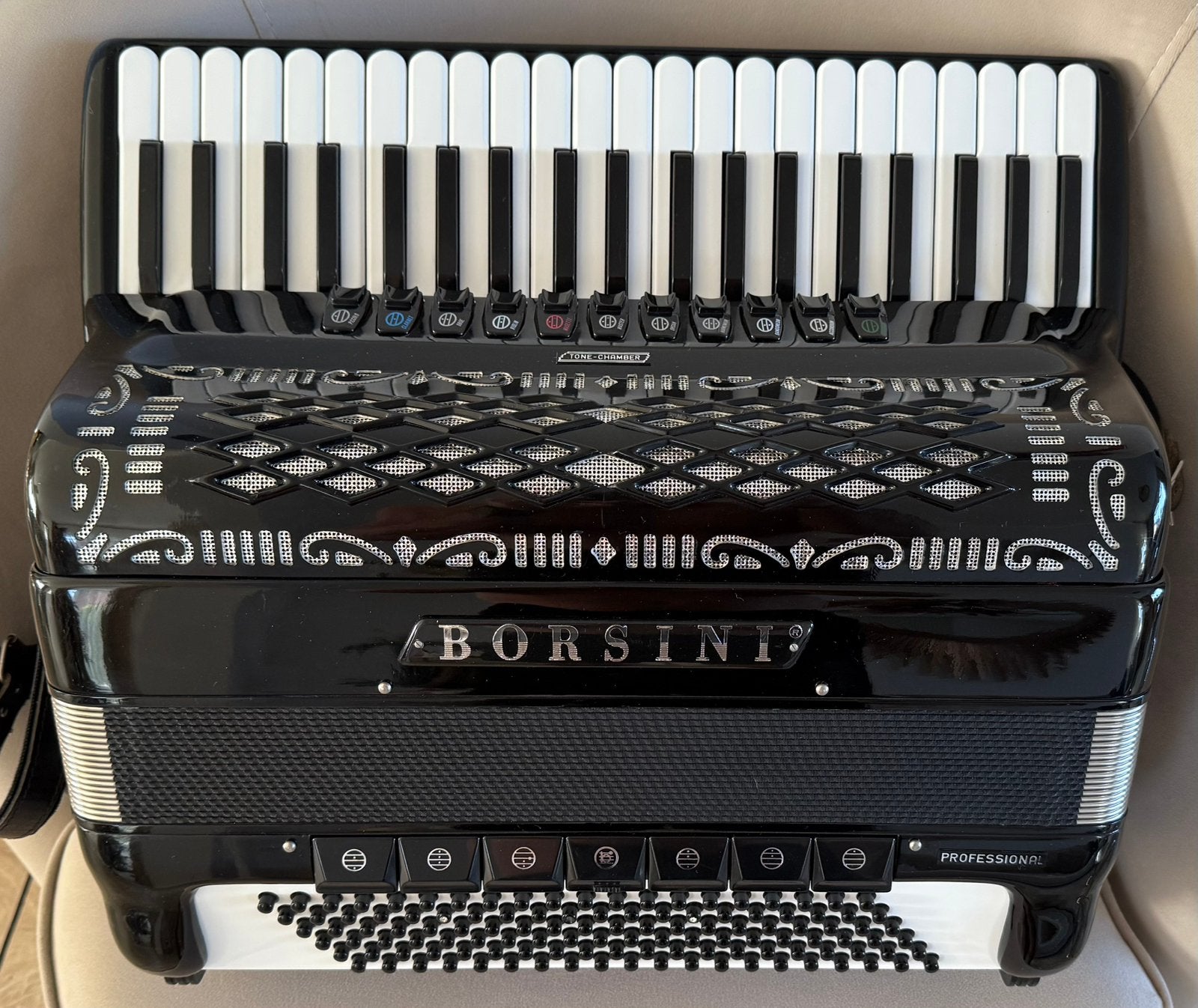 Accordeon Borsini Professional Cassotto, Ophalen of Verzenden, Zo goed als nieuw