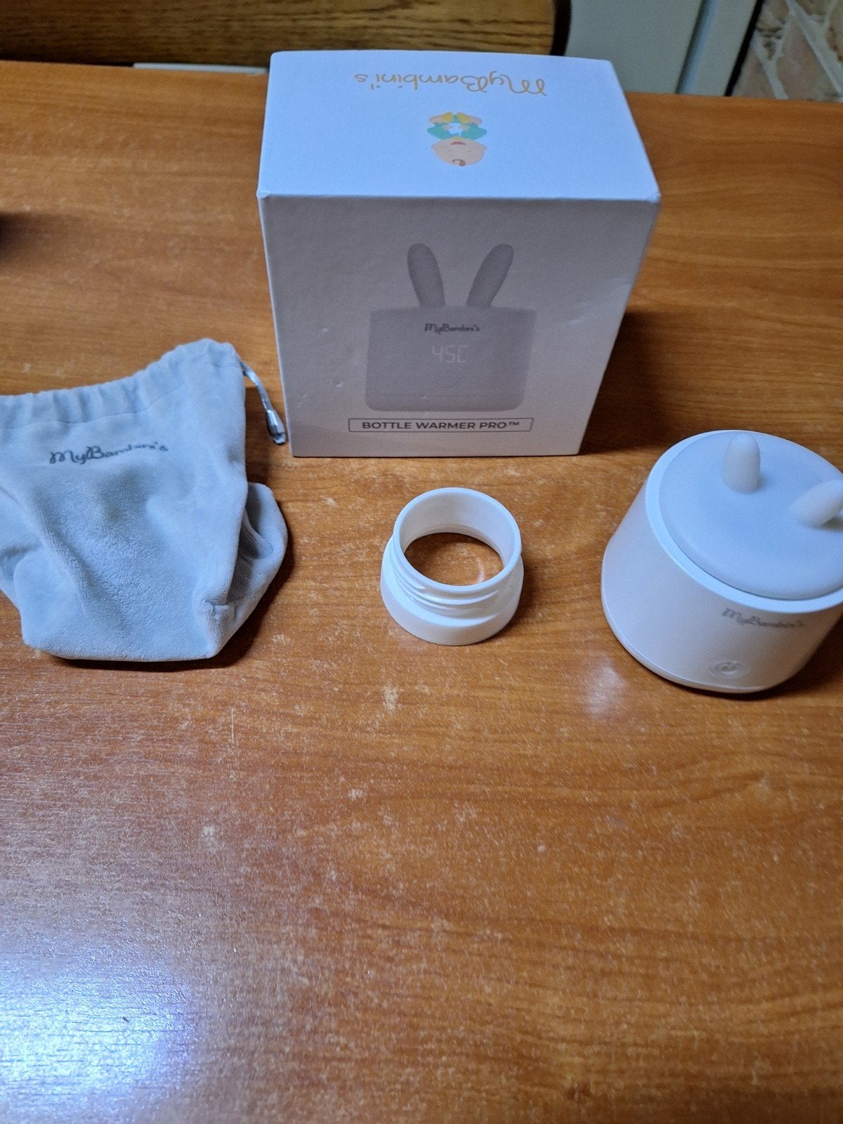 My bambini's pro draagbare flesverwarmer, Ophalen