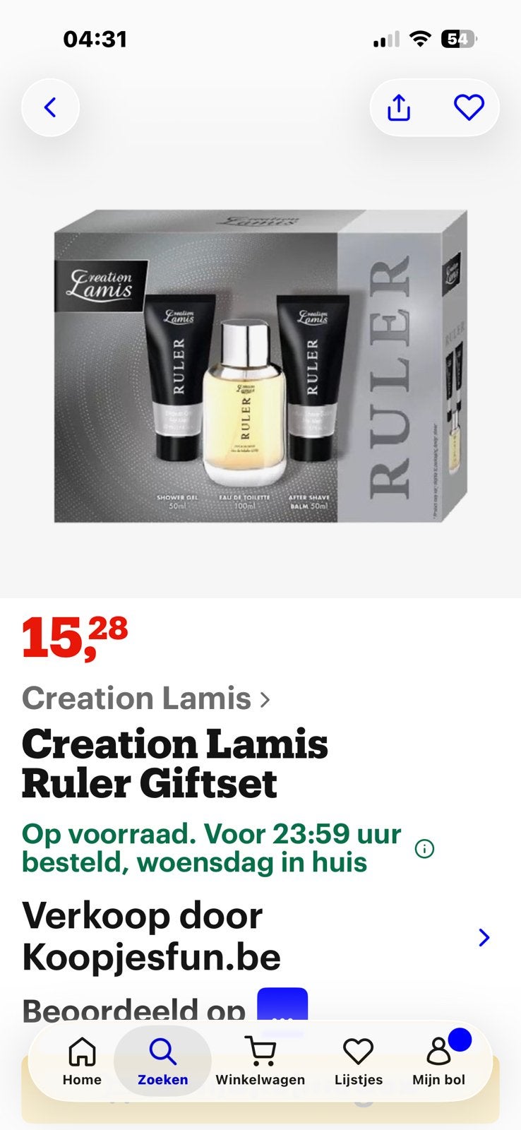Parfum en showergel creations lamis, Hobby en Vrije tijd, Ophalen, Zo goed als nieuw