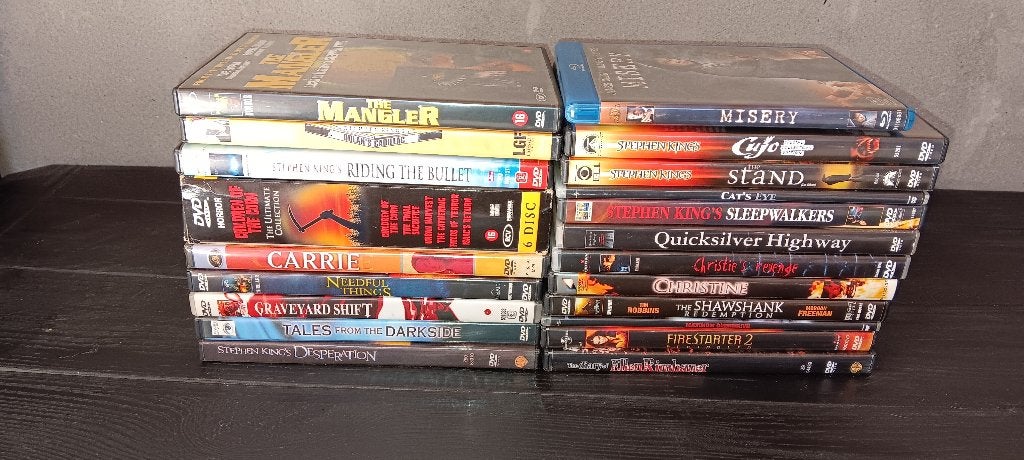 Dvd pakket Stephen King, Cd's en Dvd's, Ophalen, Engels, Vanaf 16 jaar, Nederlands