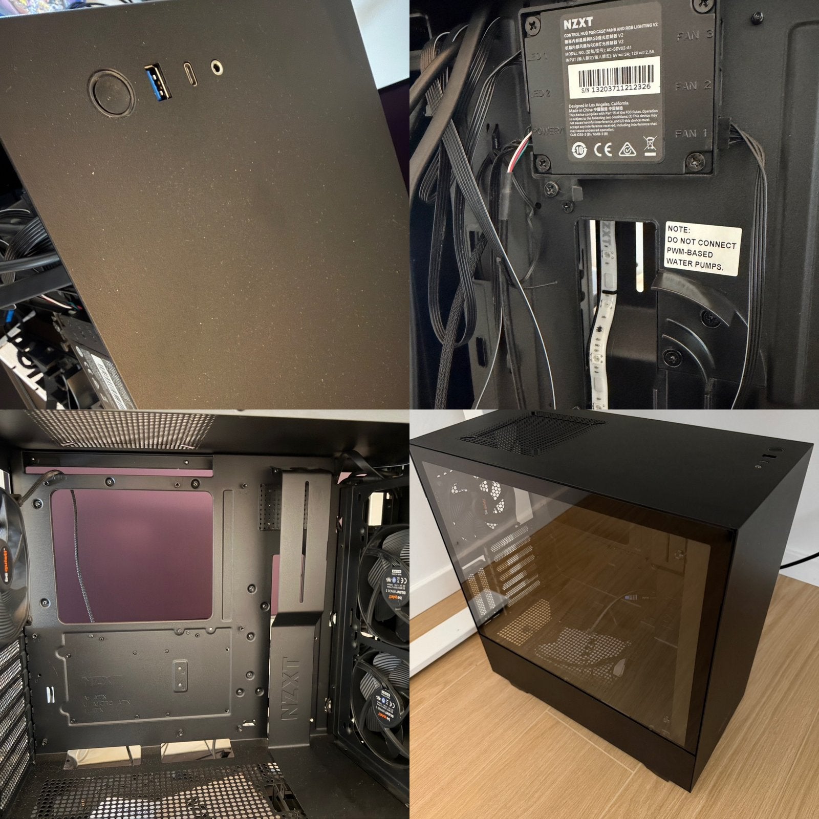 Nzxt h510i rgb pc-behuizing met 3 be quiet fans, Ophalen, Zo goed als nieuw
