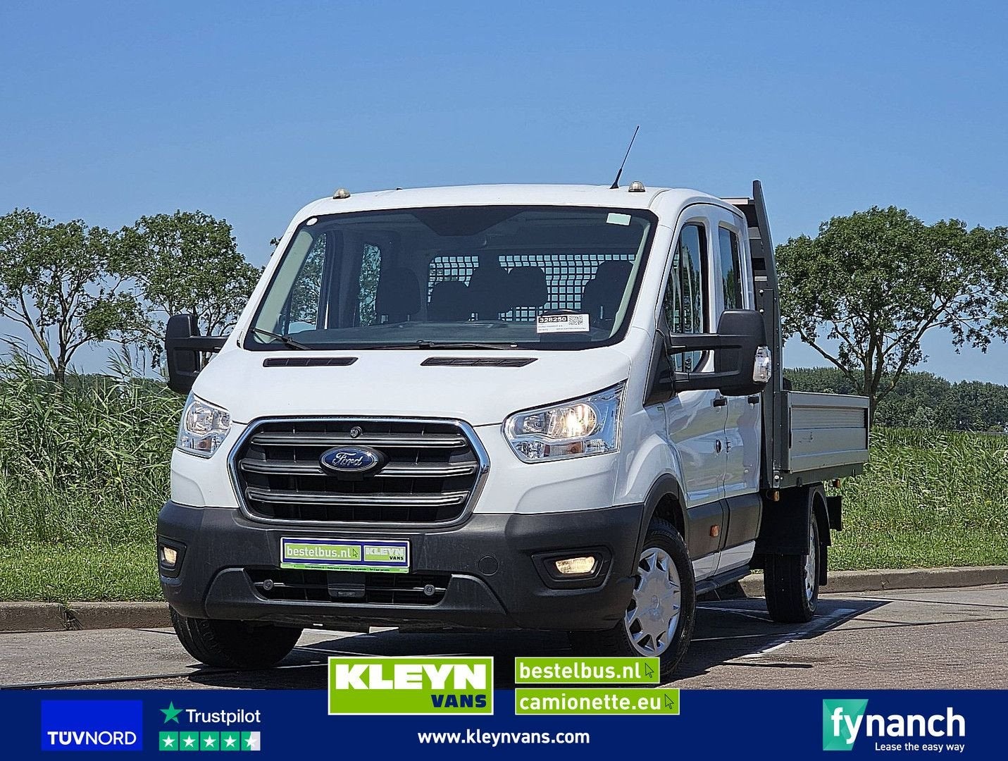 Ford TRANSIT 2.0 Dub Cab Open Laadbak, Auto's, Bestelwagens en Lichte vracht, Bedrijf, ABS, Airconditioning, Centrale vergrendeling