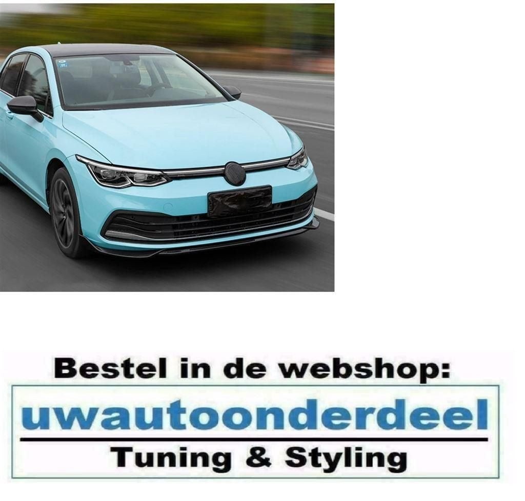 Spoiler Voorspoiler Splitter glans Zwart Geschikt voor VW Go, Envoi