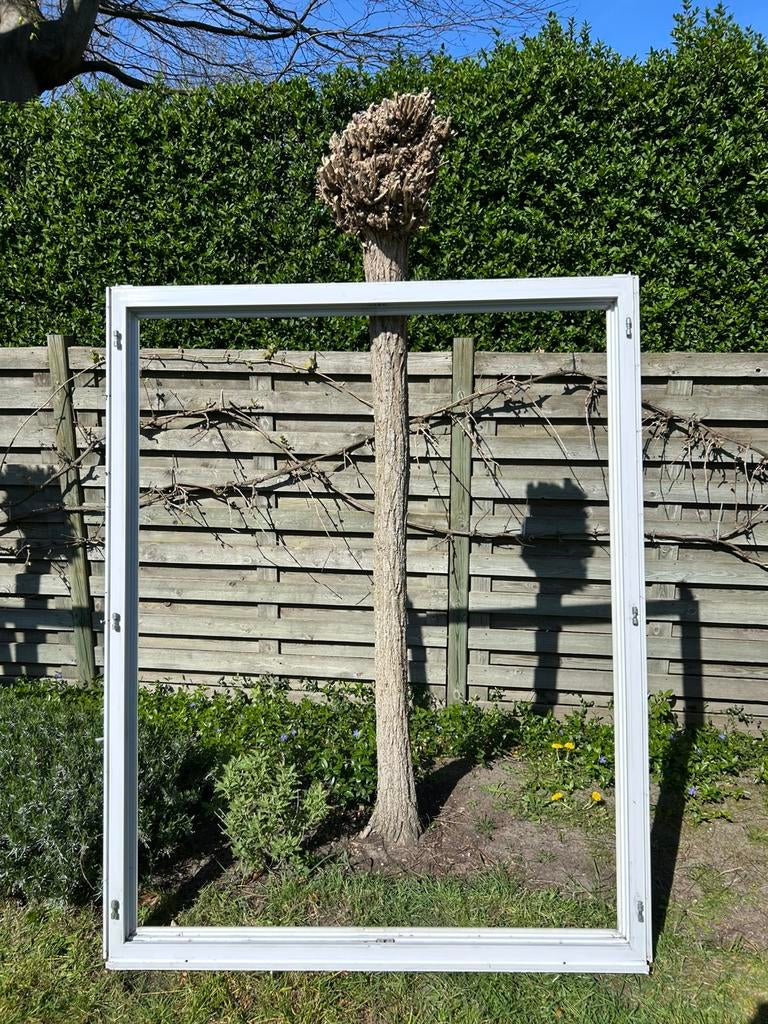 PVC ramen dubbel glas, Doe-het-zelf en Bouw, Ophalen, Kunststof, Gebruikt, Raamkozijn