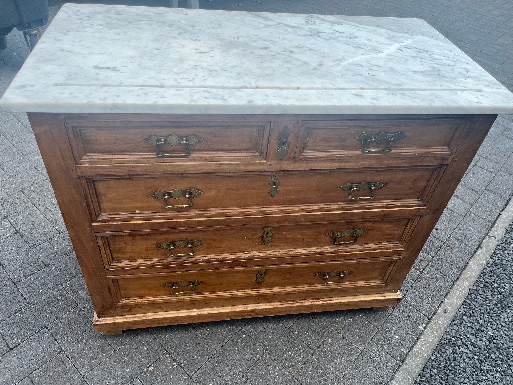 vintage commode, Huis en Inrichting, Kasten | Ladekasten, Ophalen, Gebruikt, 5 laden of meer, 50 tot 100 cm
