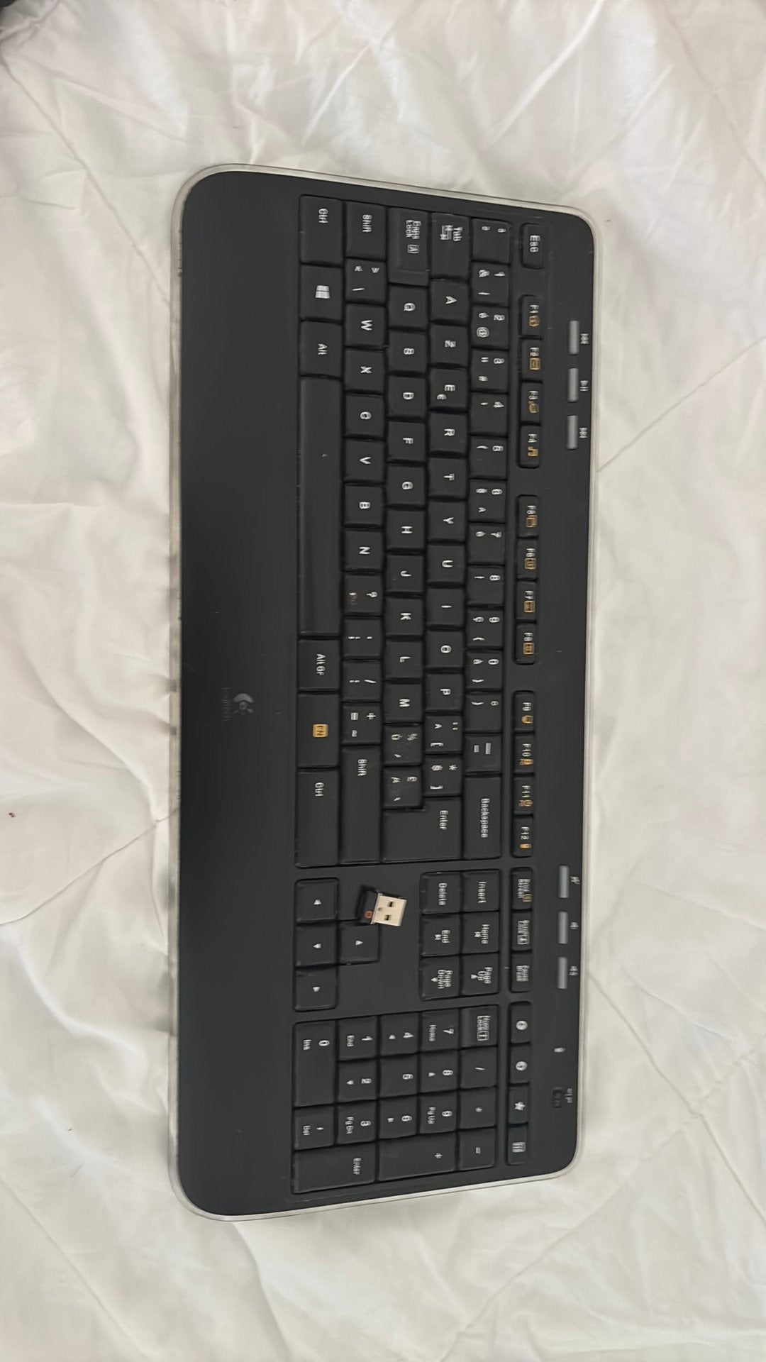 Toetsenbord logitech draadloos, Computers en Software, Toetsenborden, Ophalen, Gebruikt, Draadloos