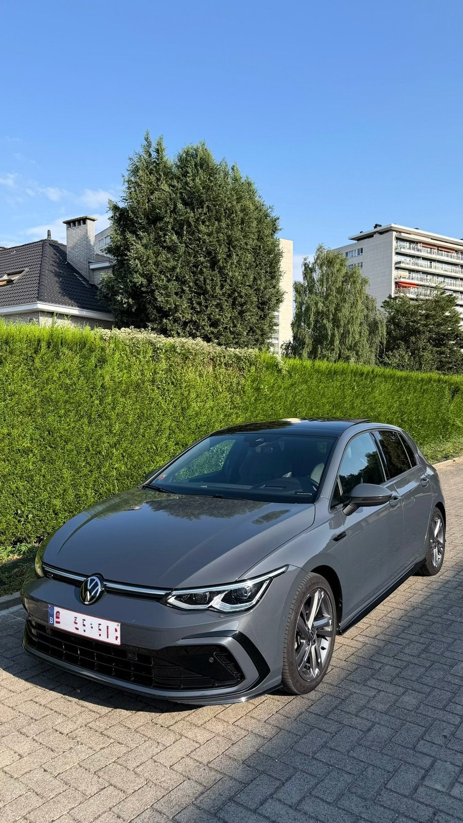 Vw Golf 8 R-Line – 1.5 eTSI DSG7 – 2021, 5 deurs, Overige carrosserie, Zilver of Grijs, Voorwielaandrijving