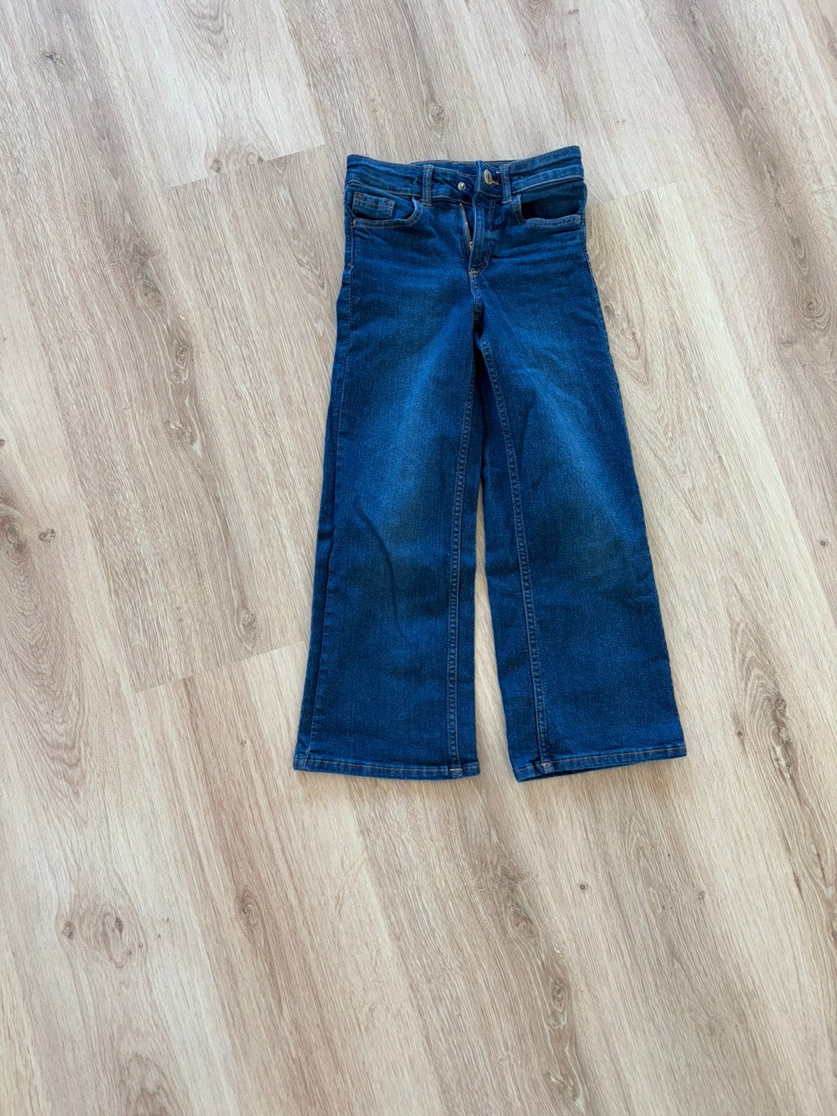 H&M wide leg jeans maat 122 / 6-7 jaar, Enlèvement, Comme neuf, Pantalon