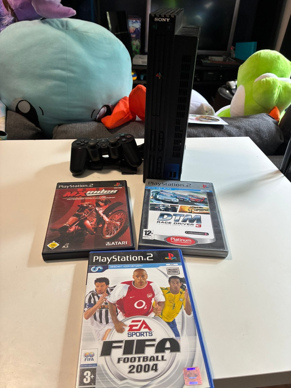 PlayStation 2 Slim met controller en 3 games, Games en Spelcomputers, Spelcomputers | Sony PlayStation 2, Zo goed als nieuw, Ophalen of Verzenden