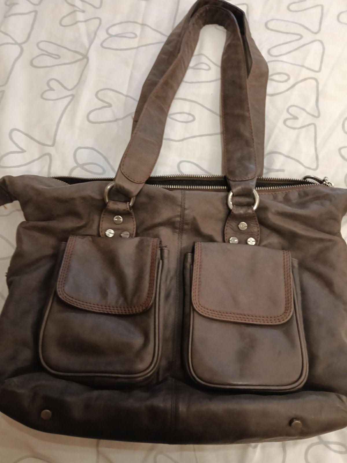 Bruine handtas, Ophalen, Zo goed als nieuw, Bruin, Handtas