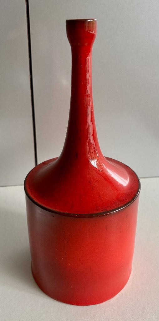 « Vase bouteille » rouge amphore H28,5 cm, Antiquités & Art, Enlèvement ou Envoi