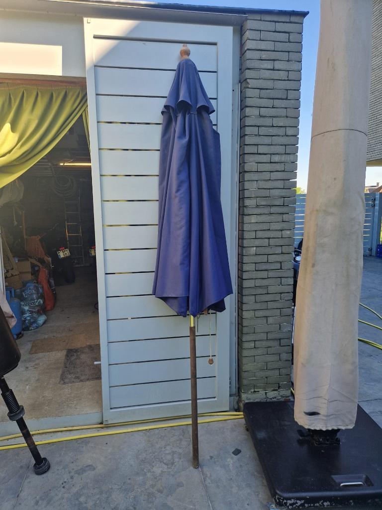 grote parasol, Tuin en Terras, Ophalen, Gebruikt, 2 tot 3 meter, Stokparasol