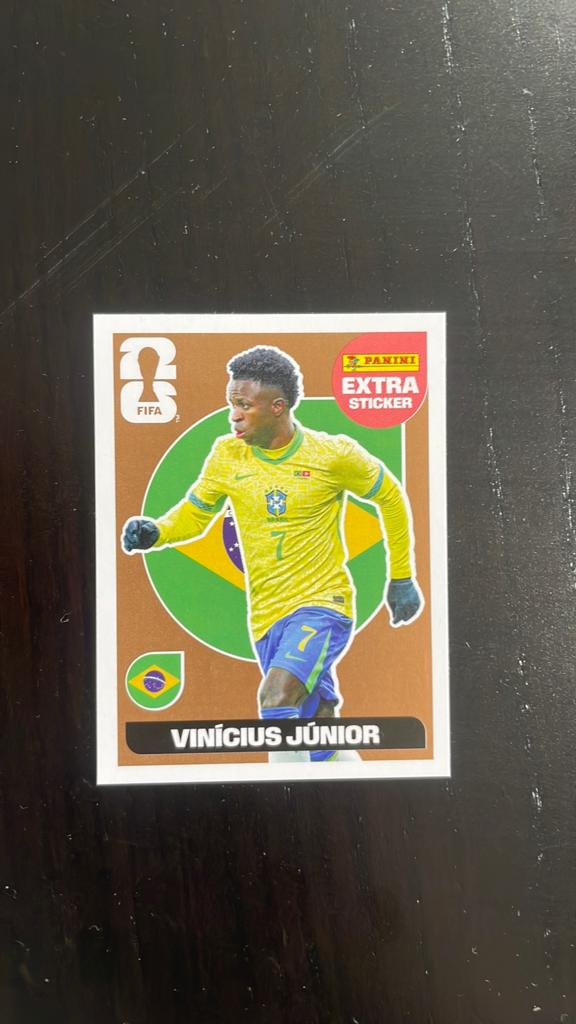 PANINI EXTRA sticker - Vinícius Junior, Verzamelen, Sportartikelen en Voetbal, Verzenden, Nieuw