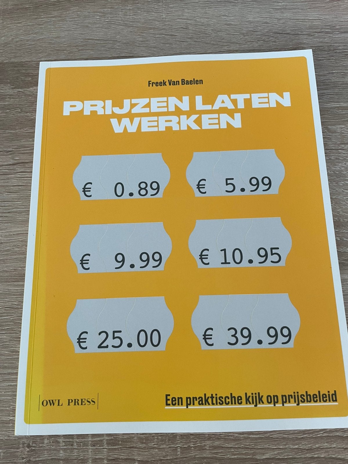 Prijzen laten werken, Boeken, Ophalen of Verzenden, Zo goed als nieuw, Economie en Marketing