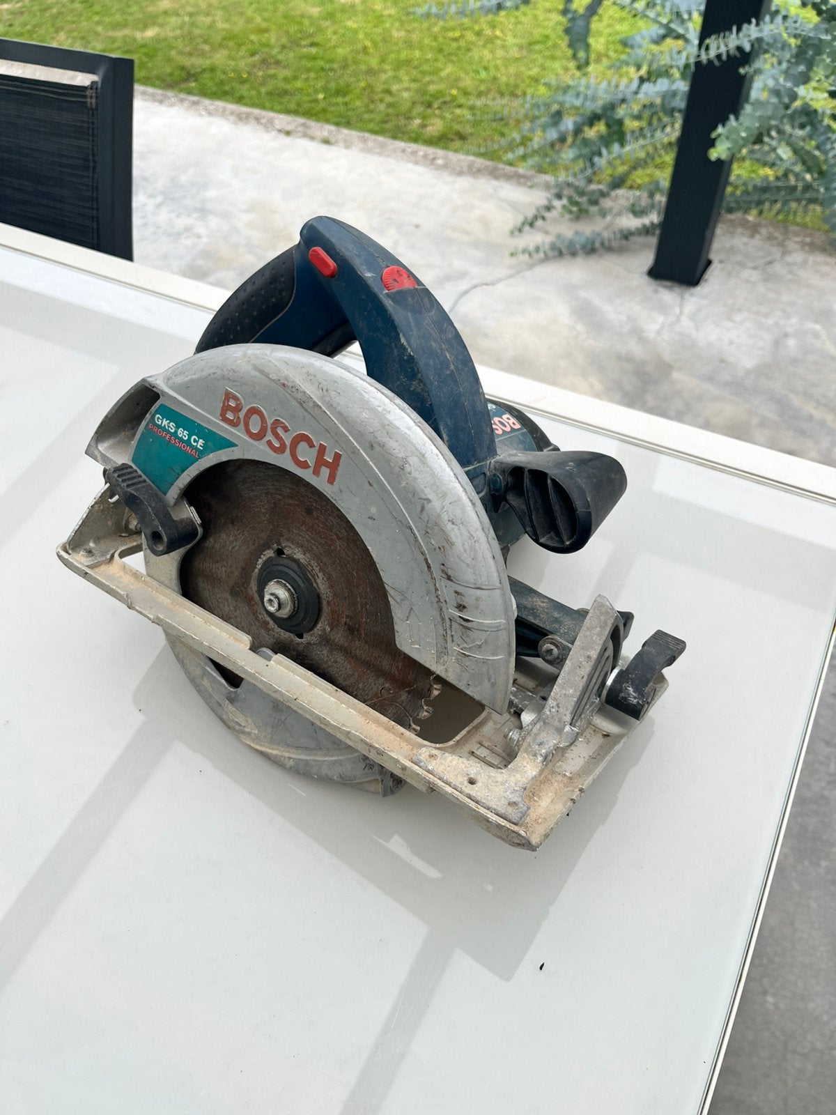 Cirkelzaag Bosch GKS 65 CE, Doe-het-zelf en Bouw, Ophalen, Zo goed als nieuw, Cirkelzaag