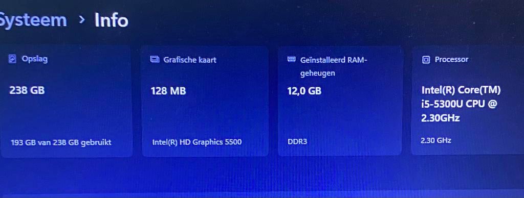 Laptop hp 160 euro windows 11, Ophalen, 2 tot 3 Ghz, Zo goed als nieuw, SSD