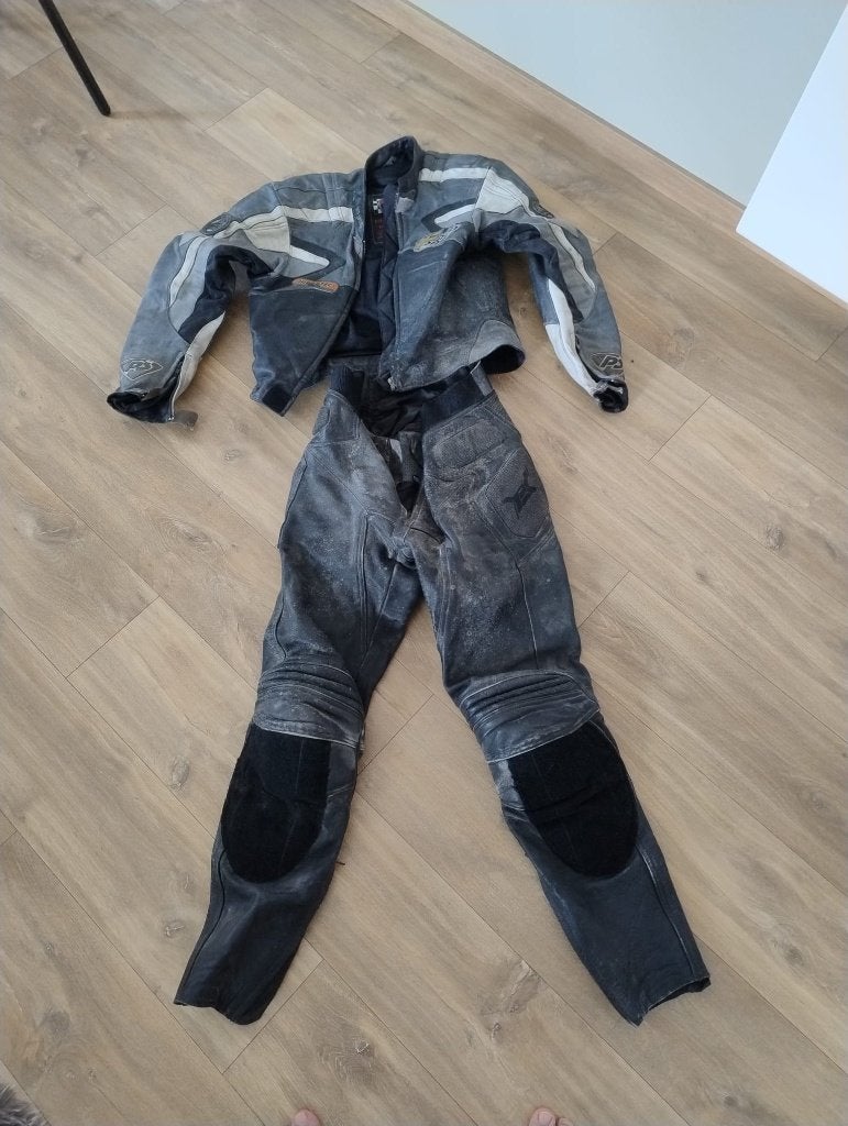 Motopak Hein Gericke zwart- grijs- wit, Seconde main, Hein gericke, Enlèvement, Combinaison