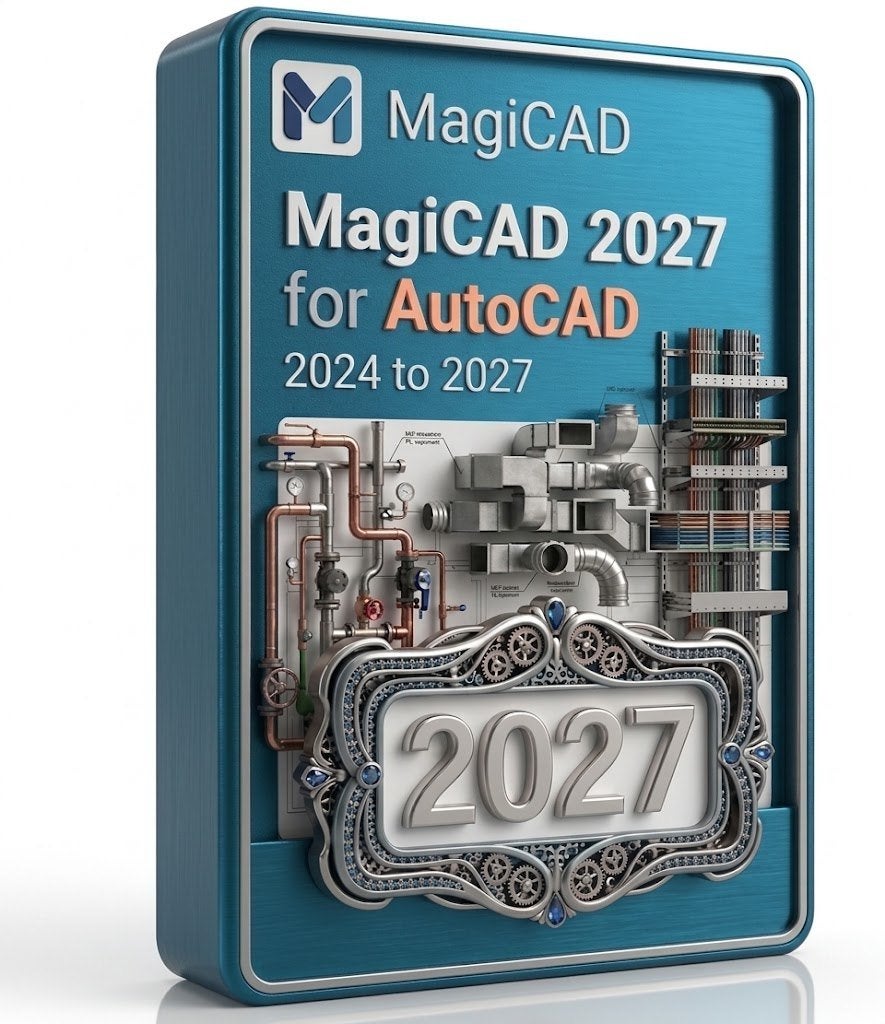 MagiCAD 2027 voor AutoCAD 2024–2027, Informatique & Logiciels, Enlèvement, Neuf, Windows