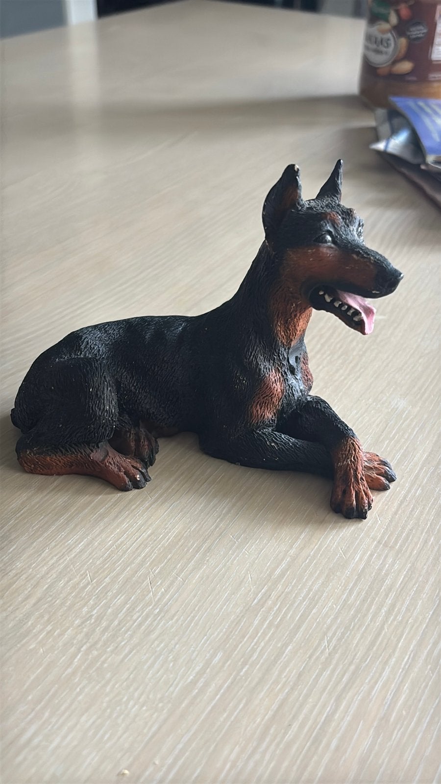 Prachtige Vintage Italiaanse Dobermann Figuur –, Ophalen, Zo goed als nieuw