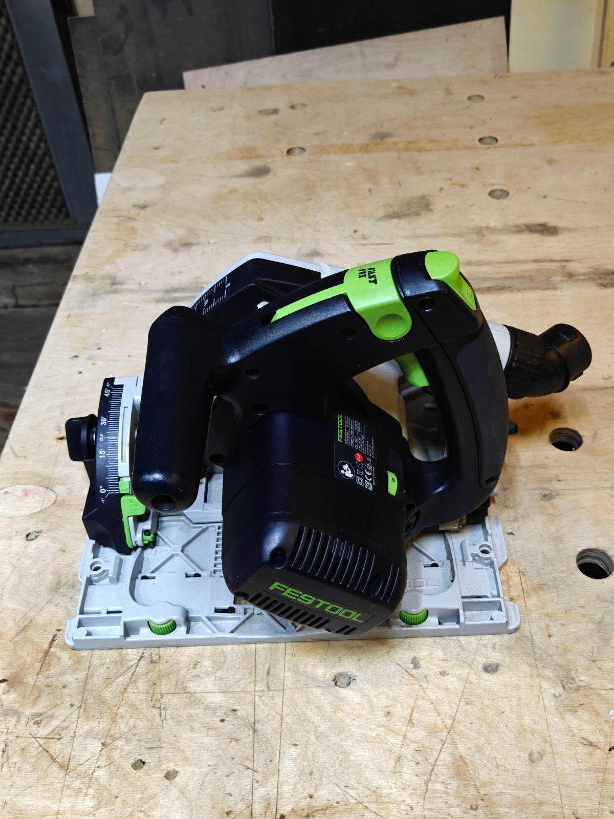 festool invalzaag, Ophalen, Invalzaag