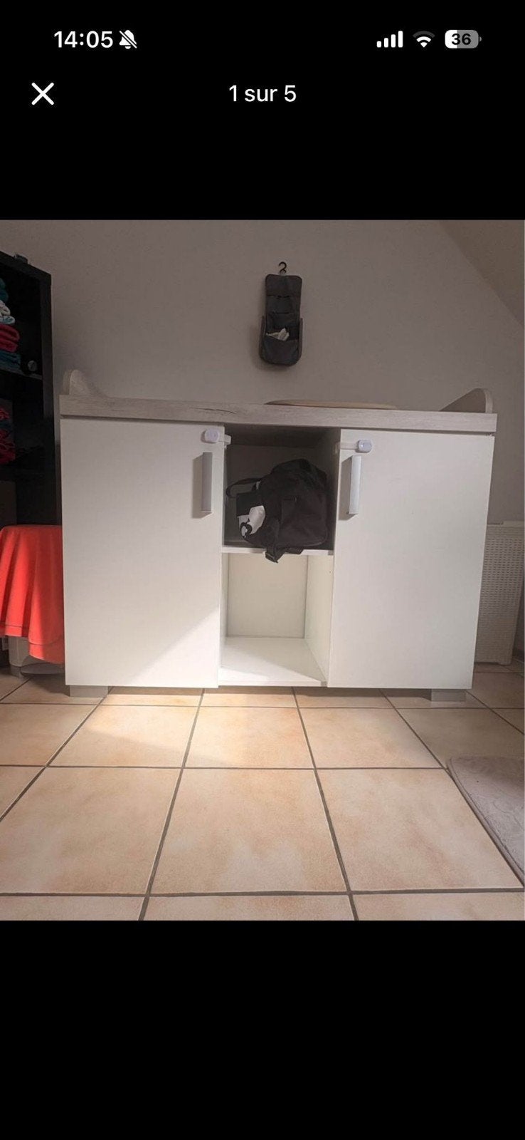 table à langer meuble, Enlèvement, Armoire