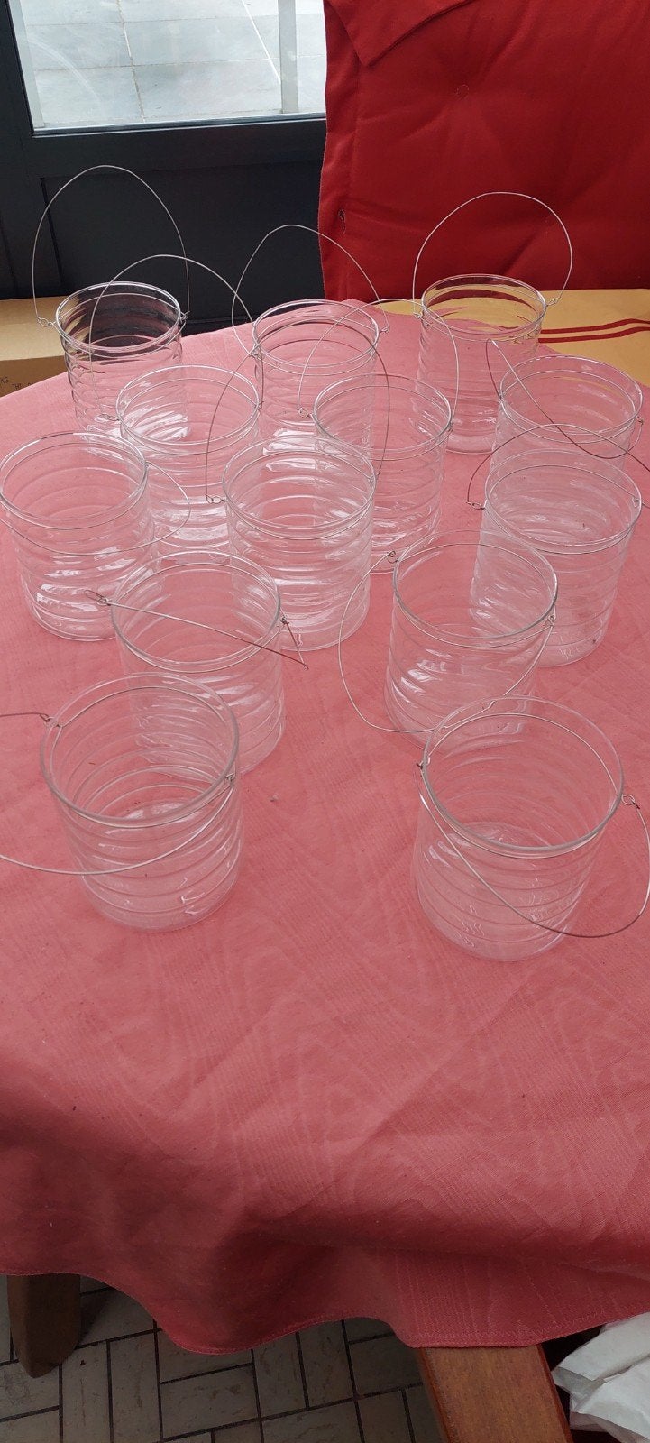 assortiment glazen bokalen voor koekjes kerstballen ezv, Antiek en Kunst, Ophalen of Verzenden