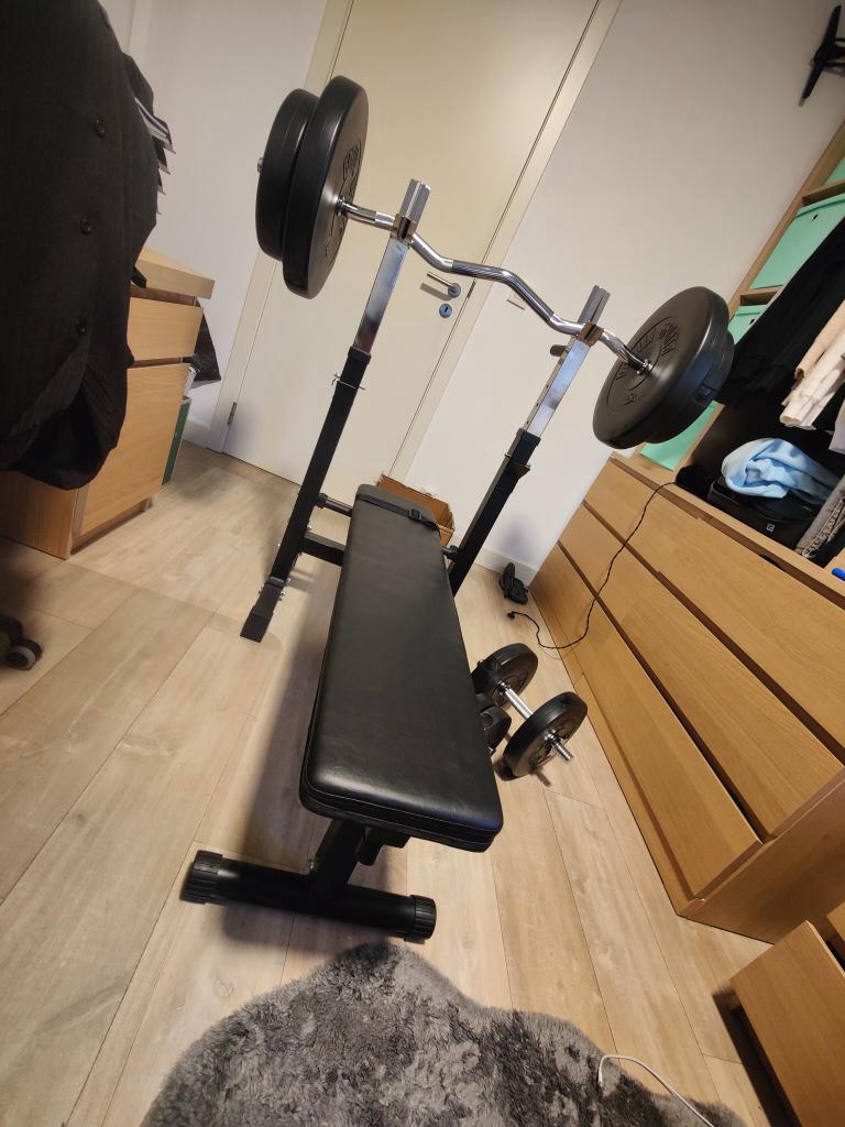Halterbank, Sport en Fitness, Fitnessmaterialen, Zo goed als nieuw, Dumbbell, Armen, Ophalen