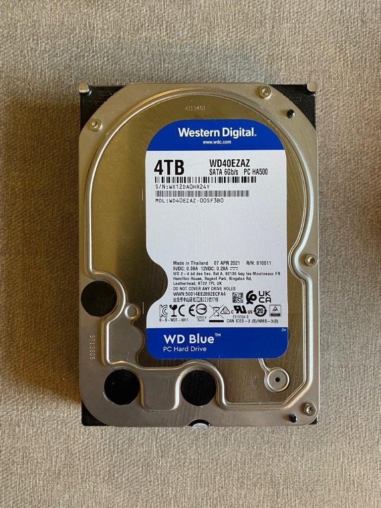 WD Blue WD40EZAZ. 4 To. - Disque dur mécanique interne, Informatique & Logiciels, Disques durs, Enlèvement ou Envoi, Interne, Comme neuf