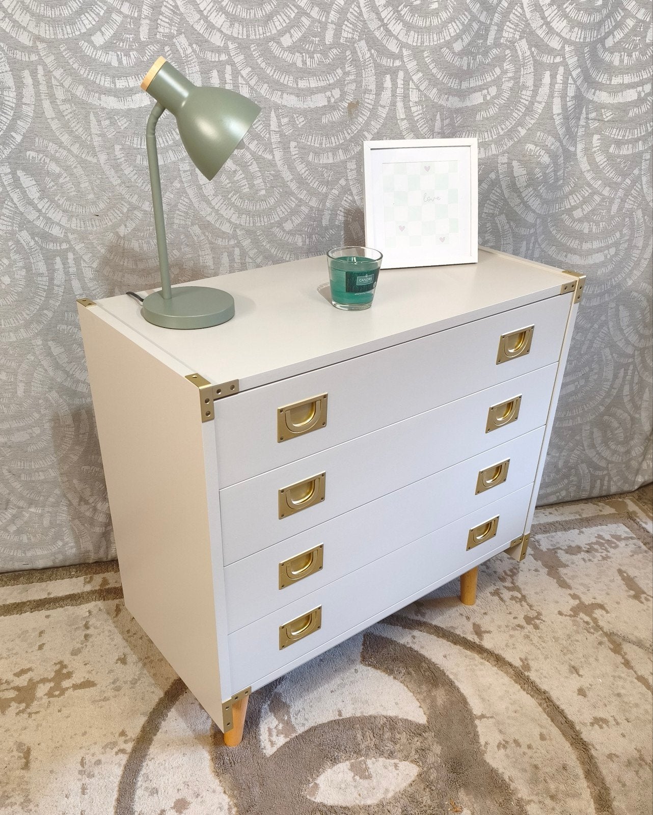 commode Vintage restaurée, Maison & Meubles, Armoires | Commodes, 3 ou 4 tiroirs, 25 à 50 cm, Moins de 100 cm, Comme neuf