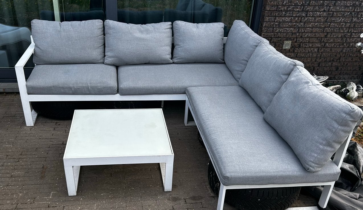 Loungeset tuin Exterioo goede staat, Ophalen, Gebruikt, 6 zitplaatsen, Aluminium