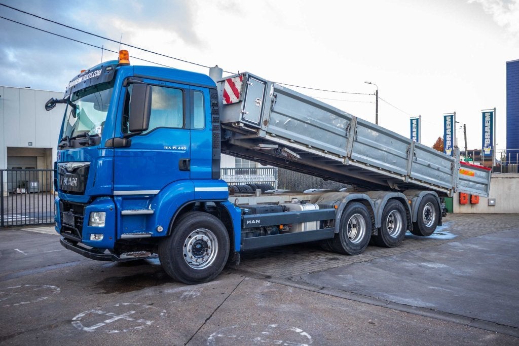 MAN TGS 35.440 BL 8x4-4 (bj 2015), 324 kW, Euro 6, Blauw, Airconditioning