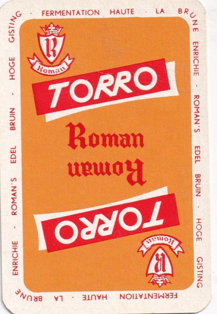 B 124 / S K TORRO ROMAN TEKST DOORLOPEND, Verzamelen, Speelkaarten, Jokers en Kwartetten, Ophalen of Verzenden, Nieuw, Speelkaart(en)