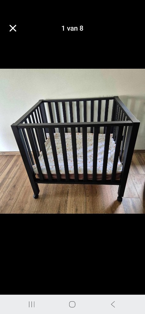 Babypark met matras, Kinderen en Baby's, Babyparken, Ophalen, Zo goed als nieuw, Rechthoekig, In hoogte verstelbaar