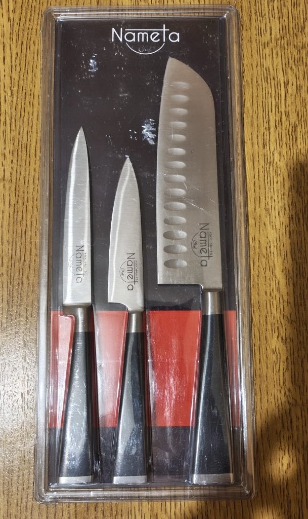 Couteaux de cuisine (2 sets), Maison & Meubles, Neuf, Enlèvement ou Envoi, Noir, Autres types