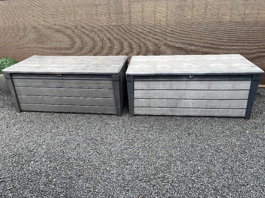 Kussenbox keter, Ophalen, Gebruikt