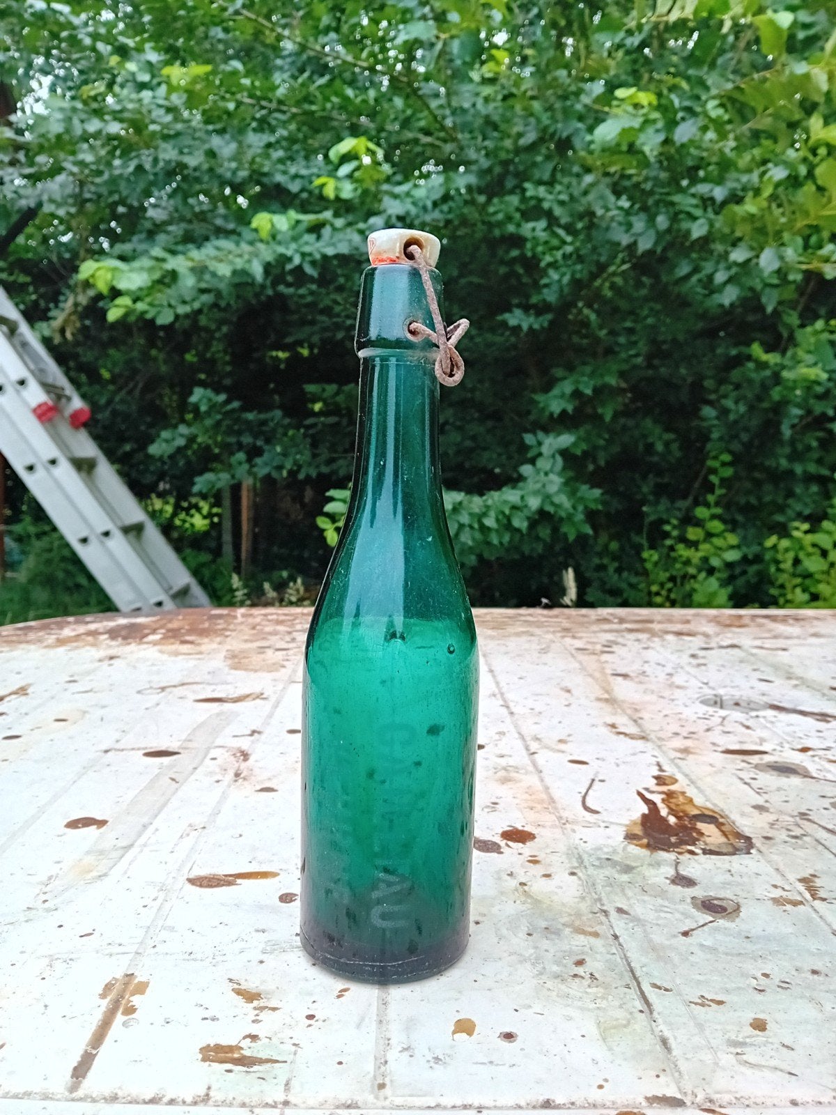 Oude vintage bierfles brouwerij Cailliau Veurne, Verzamelen, Ophalen of Verzenden