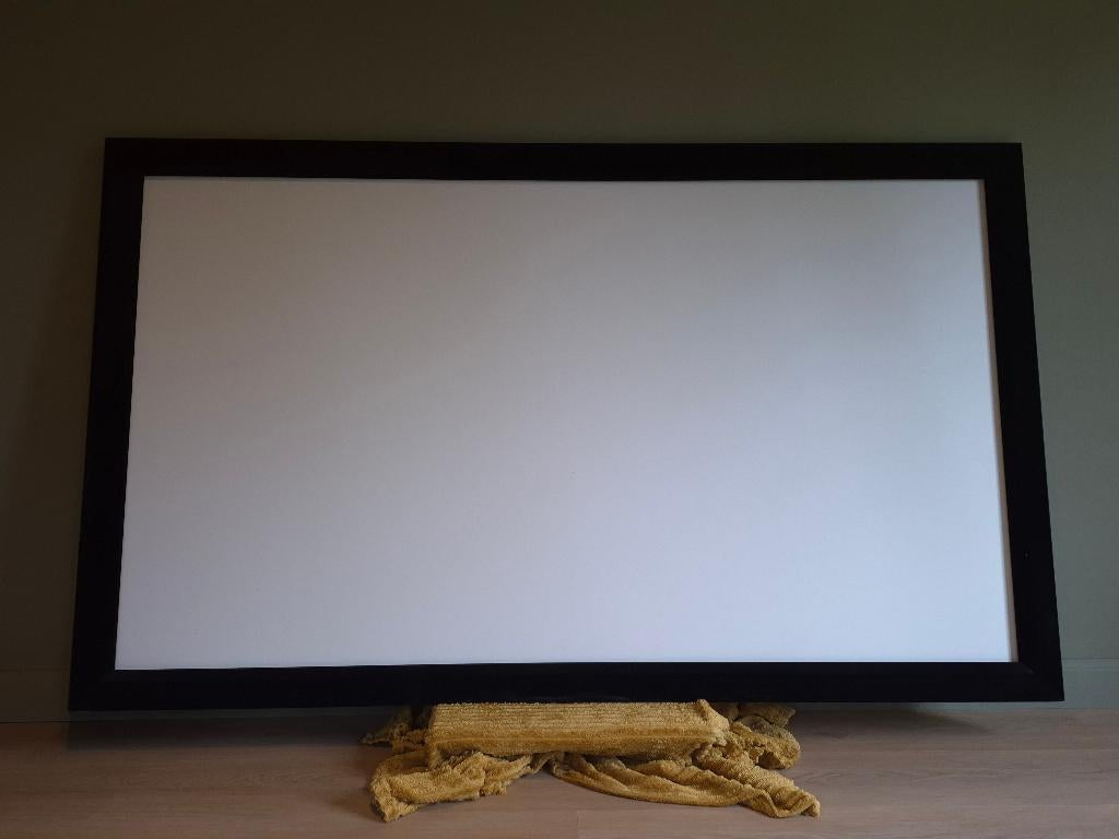 Beamer + doek vast frame + ontvanger thuisbioscoop + 2 boxen, Audio, Tv en Foto, Ophalen, Sony