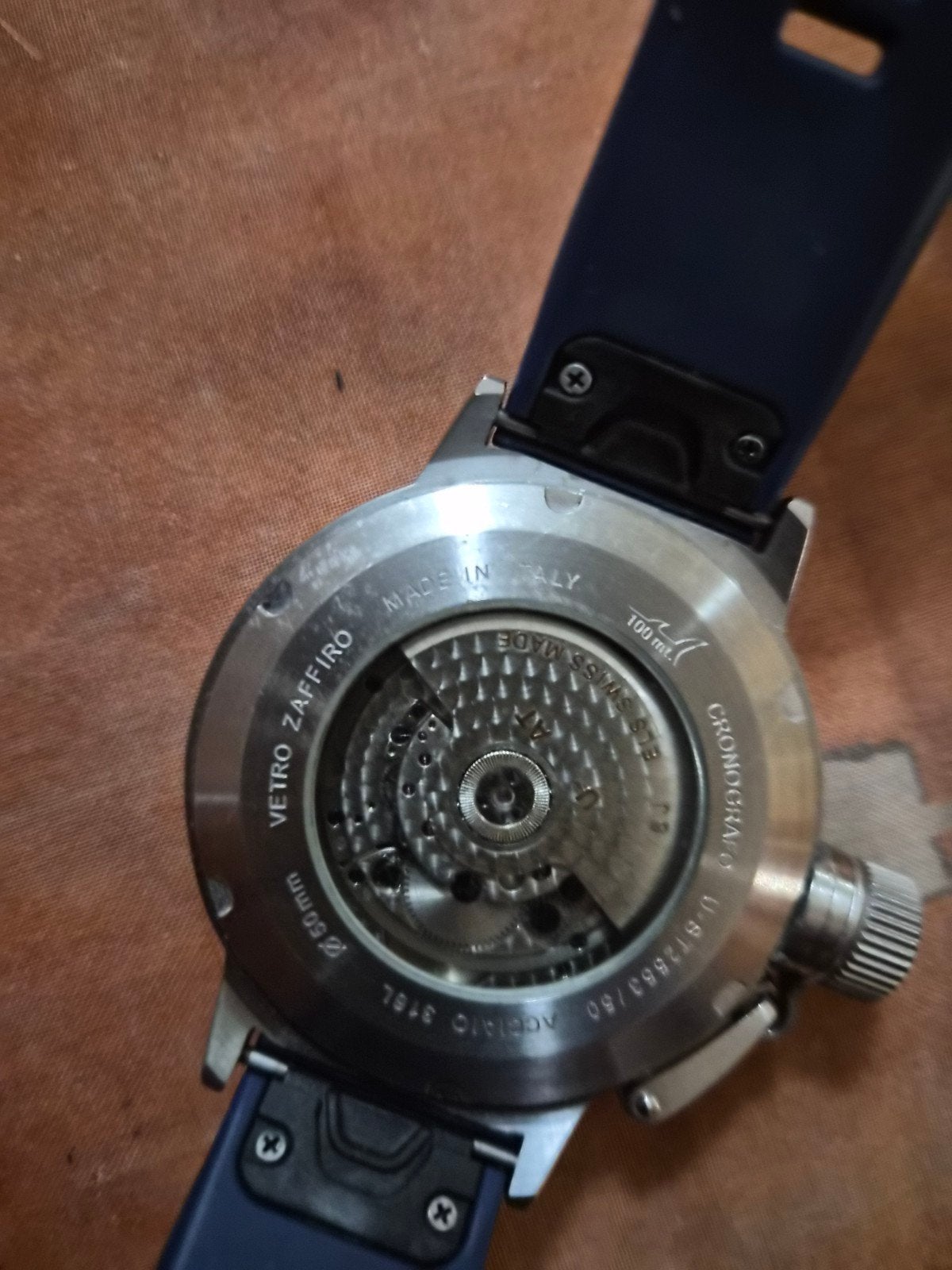 montre U-BOAT automatic, Montre-bracelet, Autres marques, Enlèvement ou Envoi, Autres matériaux