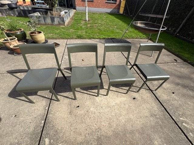 4 tuinstoelen Fermob Bellevie, Tuin en Terras, Ophalen, Gebruikt