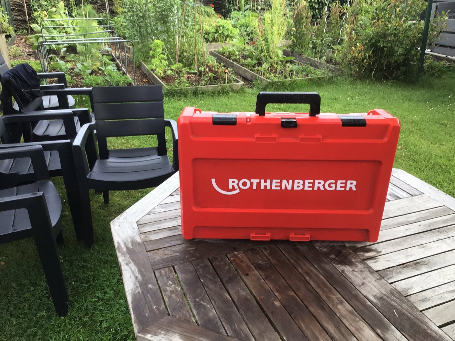 Persmachine rothenberger 220v, Ophalen, Gebruikt